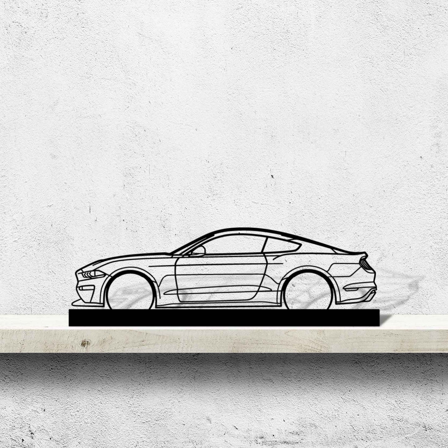 SM Edition Mustang Silhouette Metal Art Stand