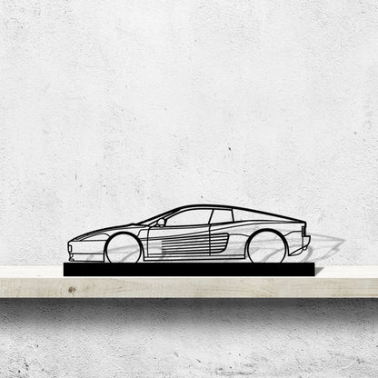 Testarossa Silhouette Metal Art Stand