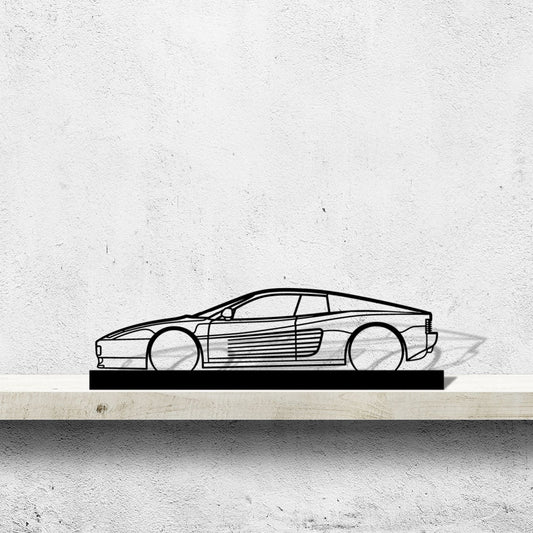 Testarossa Silhouette Metal Art Stand