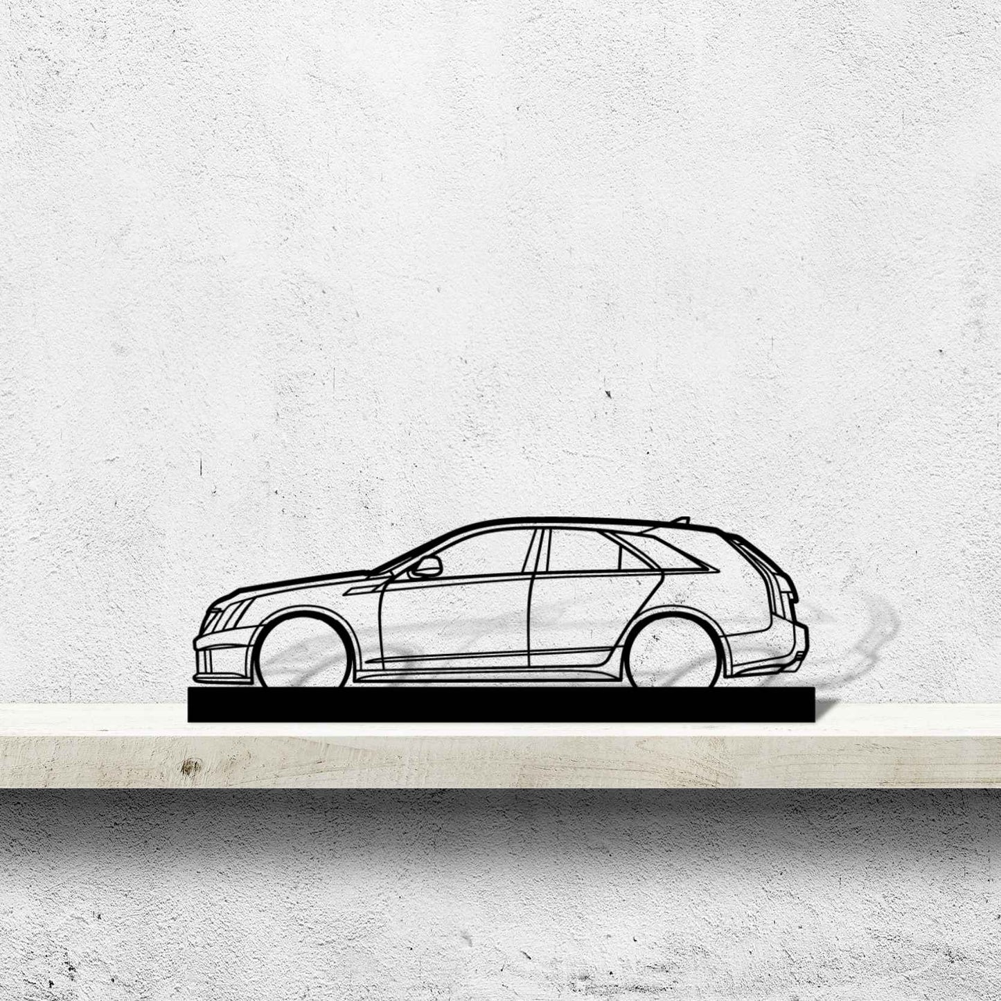 CTS-V WAGON Silhouette Metal Art Stand