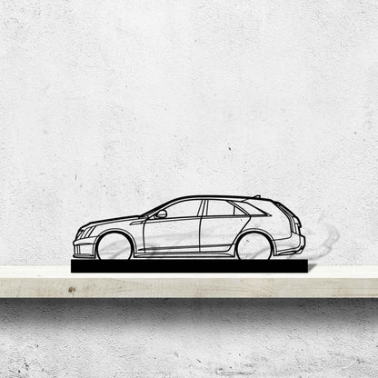 CTS-V WAGON Silhouette Metal Art Stand