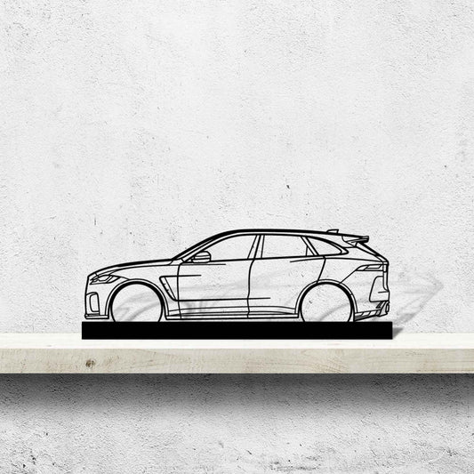 F-Pace SVR Silhouette Metal Art Stand