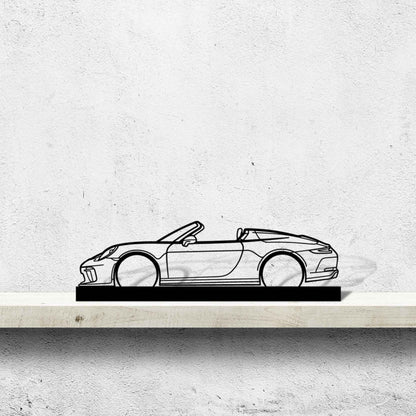 911 Speedster model 991 Silhouette Metal Art Stand