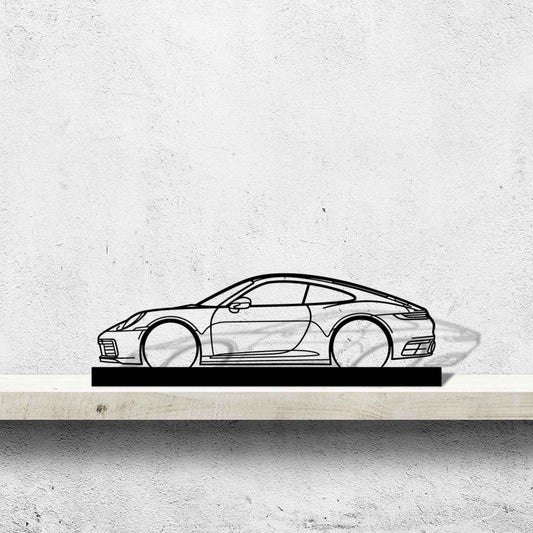 911 992 Carrera Silhouette Metal Art Stand