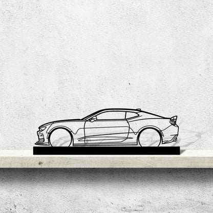 Camaro SS 1LE Silhouette Metal Art Stand