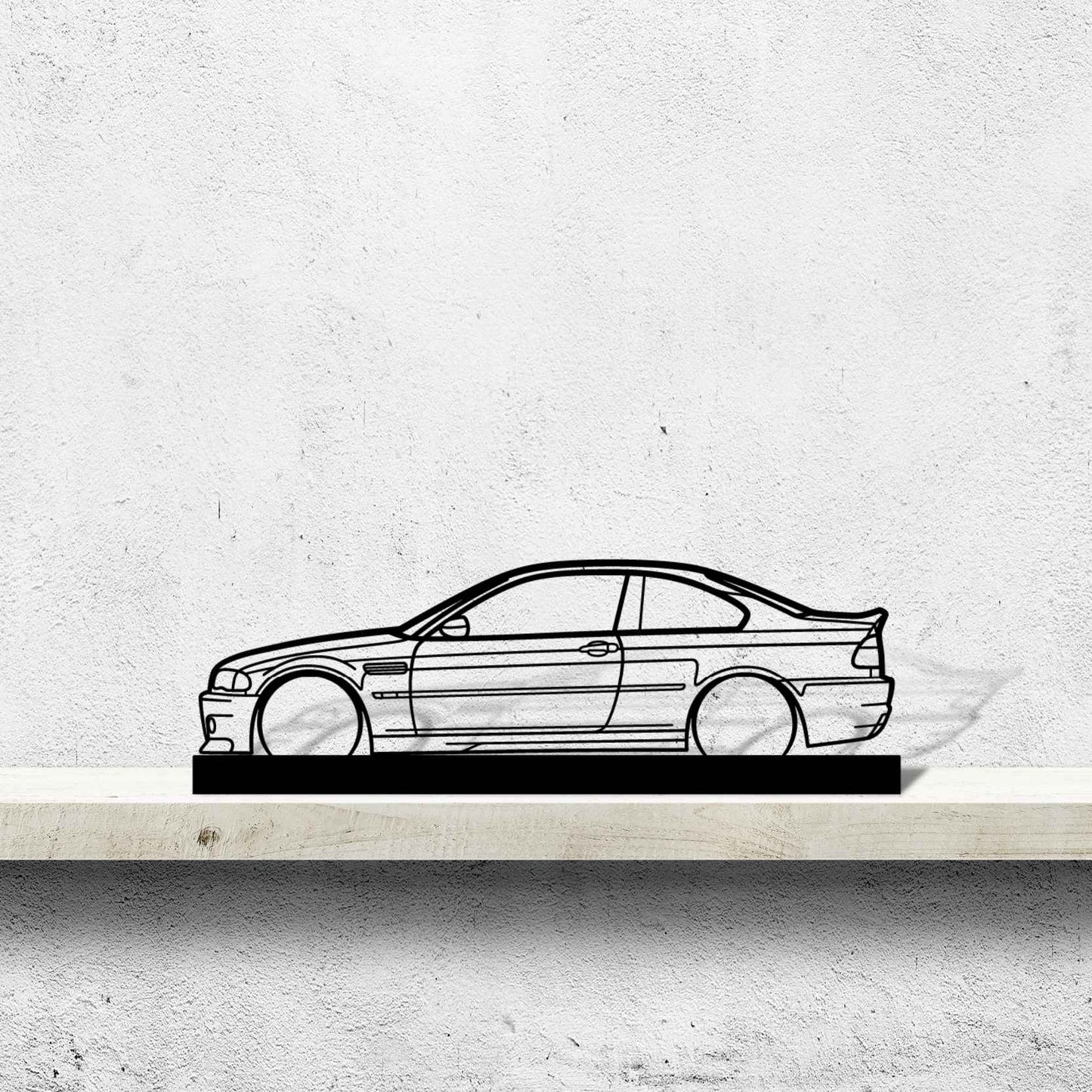 M3 E46 CSL Silhouette Metal Art Stand