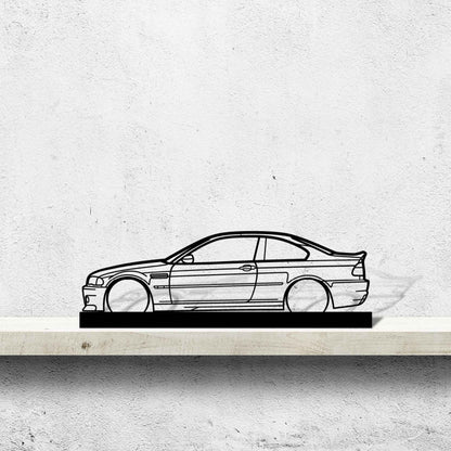 M3 E46 CSL Silhouette Metal Art Stand