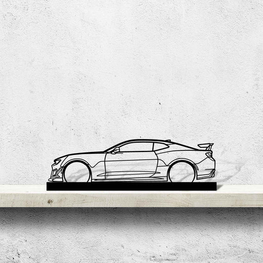 Camaro ZL1 Silhouette Metal Art Stand