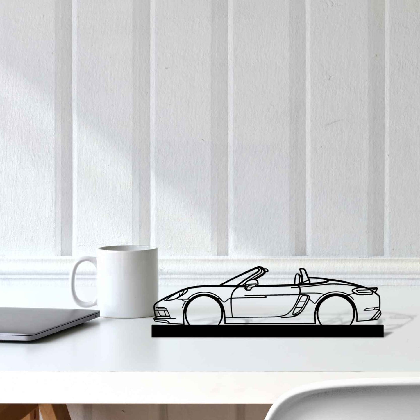 718 Boxster GTS Silhouette Metal Art Stand