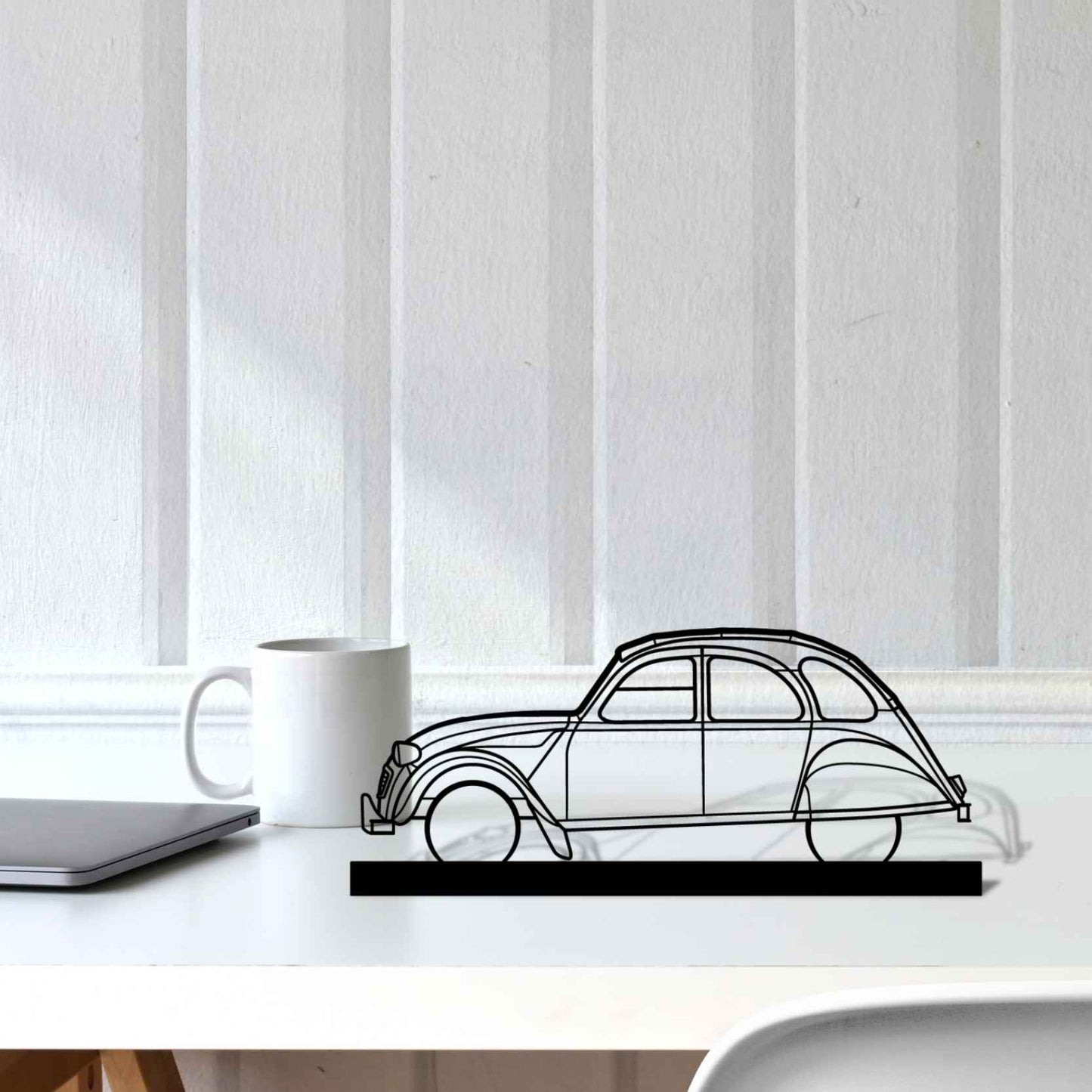 2CV Silhouette Metal Art Stand