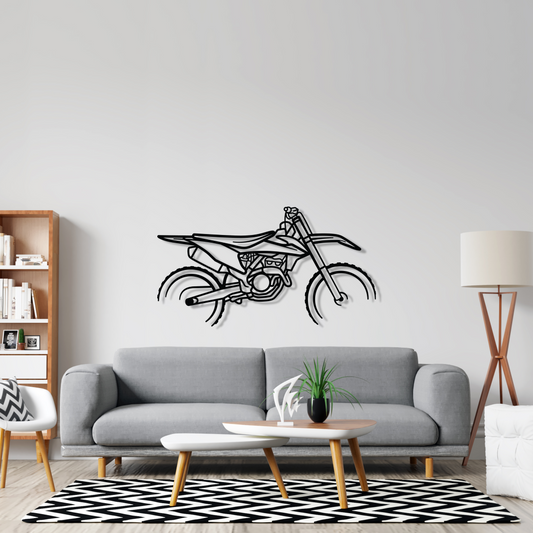 250 SX-F Silhouette Metal Wall Art