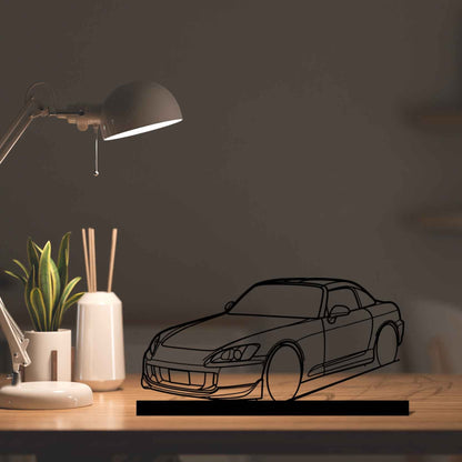 S2000 Hard Top Angle Silhouette Metal Art Stand