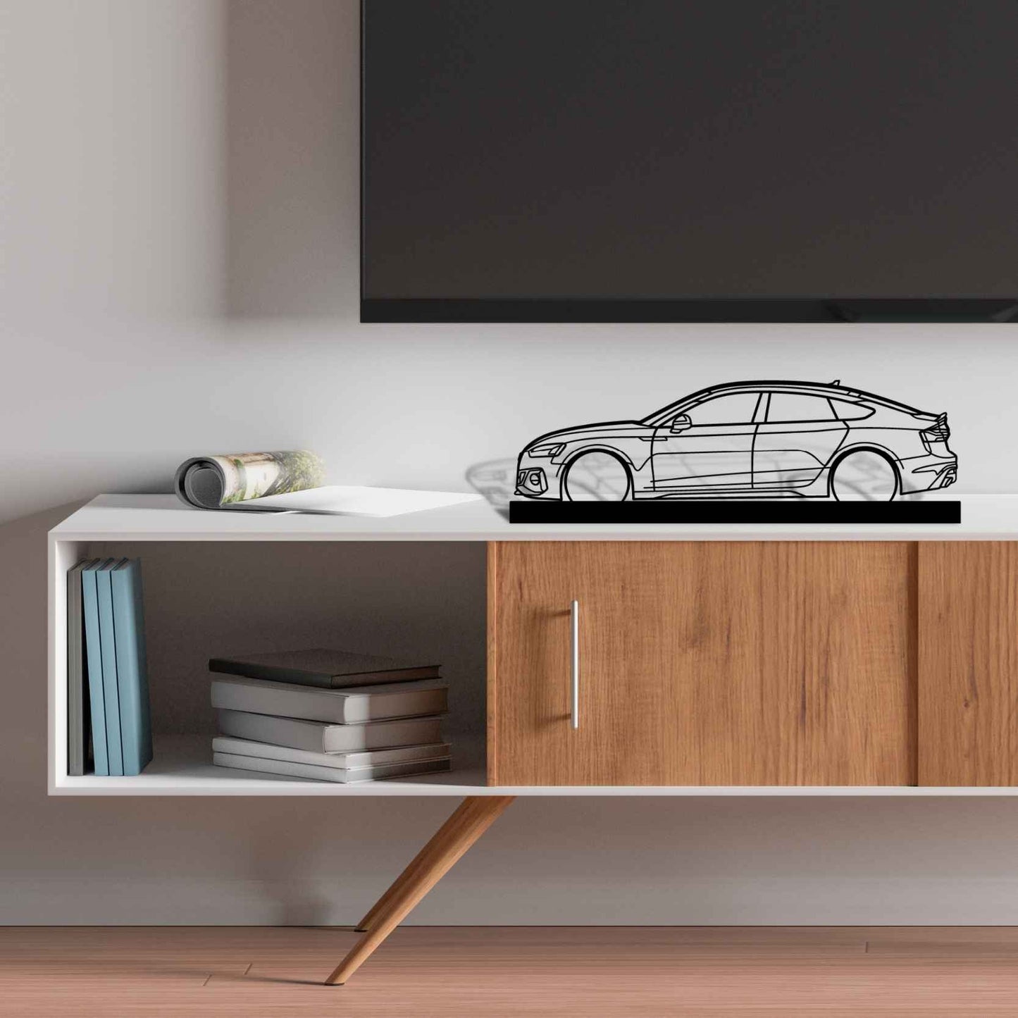 RS5 Sportback Silhouette Metal Art Stand