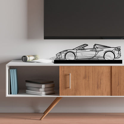 Corvette C8 Z06 HTC Silhouette Metal Art Stand